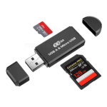 Smart Card Reader Micro SD to OTG + USB Adapter