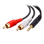 3.5mm Male to 2x RC Microlab Original Audio Cable RCA