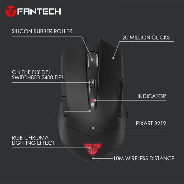 gaming fantech wireless wgc1 venom