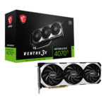 MSI GeForce RTX 4070 Ti VENTUS 3X E1 12GB OC GDDR6X Graphic Card