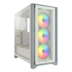 - Order Now! - CORSAIR ICUE 5000X RGB Tempered Glass Mid-Tower ATX PC Smart Case - White