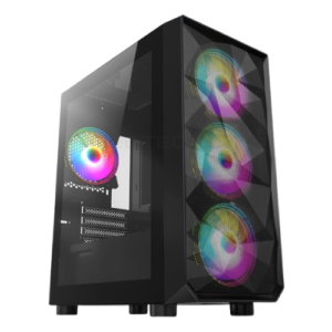 RUIX Micro ATX Gaming Case – Black