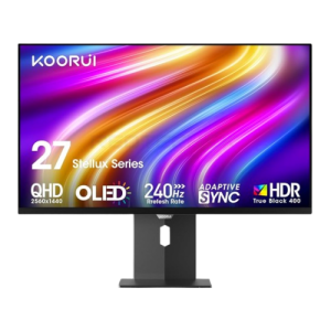 27″ KOORUI S2721XO OLED 240Hz QHD (2560×1440) HDR True Black 400 Professional Monitor