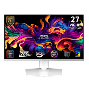 27″ MSI MAG 272QPW QD-OLED 280Hz WQHD (2560×1440) Gaming Monitor